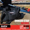 SpeedStrap Black Canvas Storage Tool Bag with Pockets and Carry
