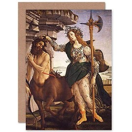 Sandro Botticelli Pallade E Il Centauro Fine Art Greeting Card Plus Envelope Blank Inside