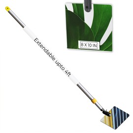 Extend A Vue Inspection Mirror Telescoping Pole, Lightweight & Durable, 2 ft - 4 ft Pole, 8 x 10 inch Acrylic Mirror