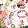 Christmas Craft Buttons 100pcs - Assorted Wooden Sewing Buttons for