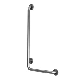 HomeStock Coastal Cool 32"X16" L-Shaped Stainless Steel Grab Bar Left - Size:32X16