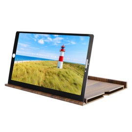 9.8 Inch Phone Screen Amplifier Eyes Protection Mobile Phone Video Magnifier Enlarger marron