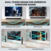 MZEIBO Sound Bar for Smart TV，80W Bluetooth Soundbar 2-in-1 Detachable