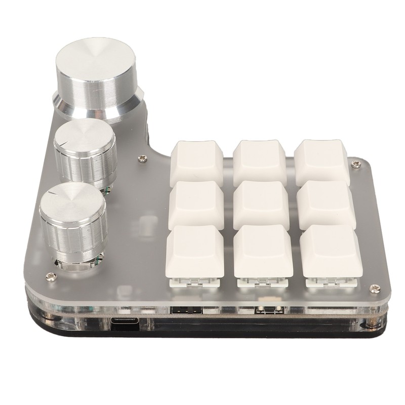DIY Programmable Keyboard with RGB Light 9 Keys 3 Knobs