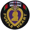 Patch, Embroidered Patch (Iron-On or Sew-On), Afghanistan Purple Heart Military