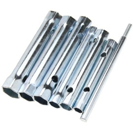 SING F LTD 6Pcs Dual-ended Wrench Socket Plumber Back Nut Tap Spark Plug Spanner Set