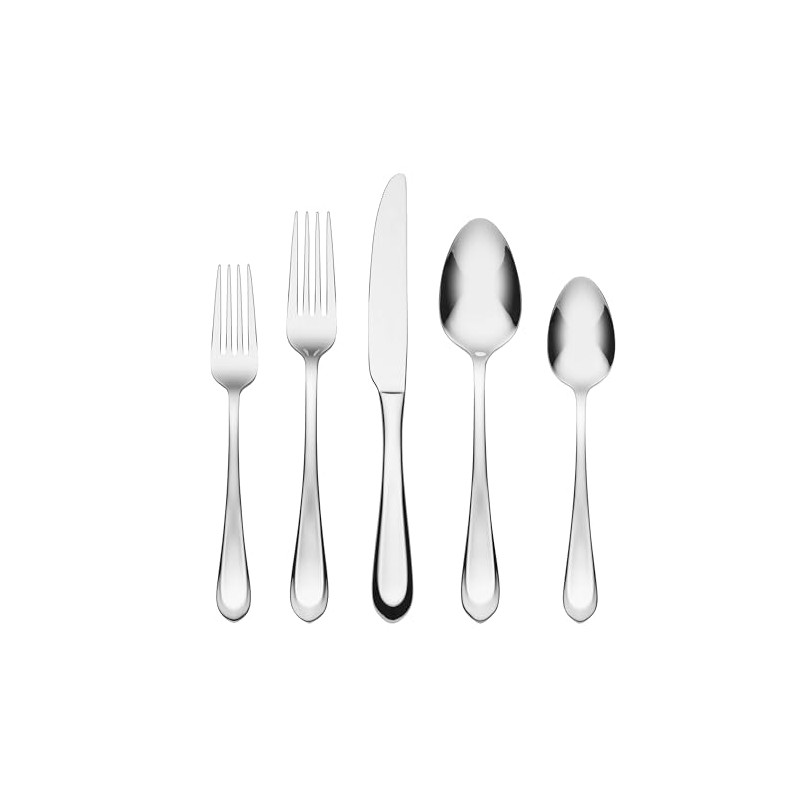 Hampton Forge 895329 Alesey Mirror 20 Piece Everyday Flatware Set,