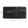 XUKEY PU leather Car Sun Visor Organizer Multi-Pocket Sunglass Bank