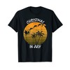 Christmas in July Christmas in Summer Dolphins Santa T-Shirt, black,
