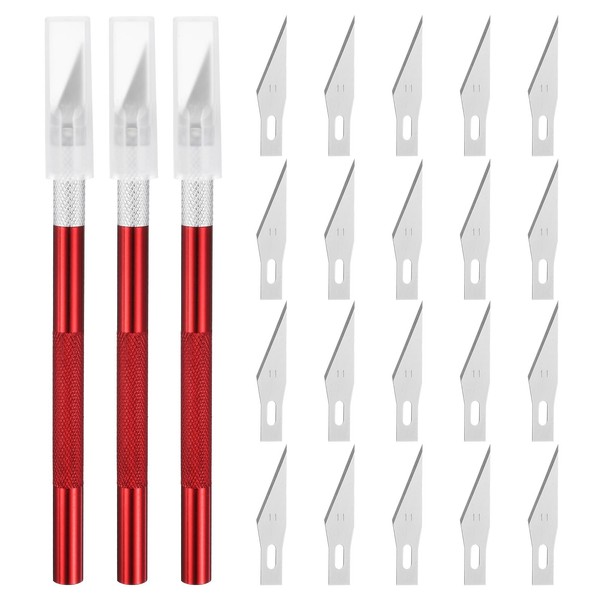 uxcell 3pcs Exacto Art Craft Hobby Knives Precision Utility Knife
