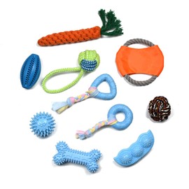 LHYILSWQ 10 Pack Puppy Dog Chew Toys Durable Rope Toys Bean Bone for Small Dog Teething Interactive Training Toys