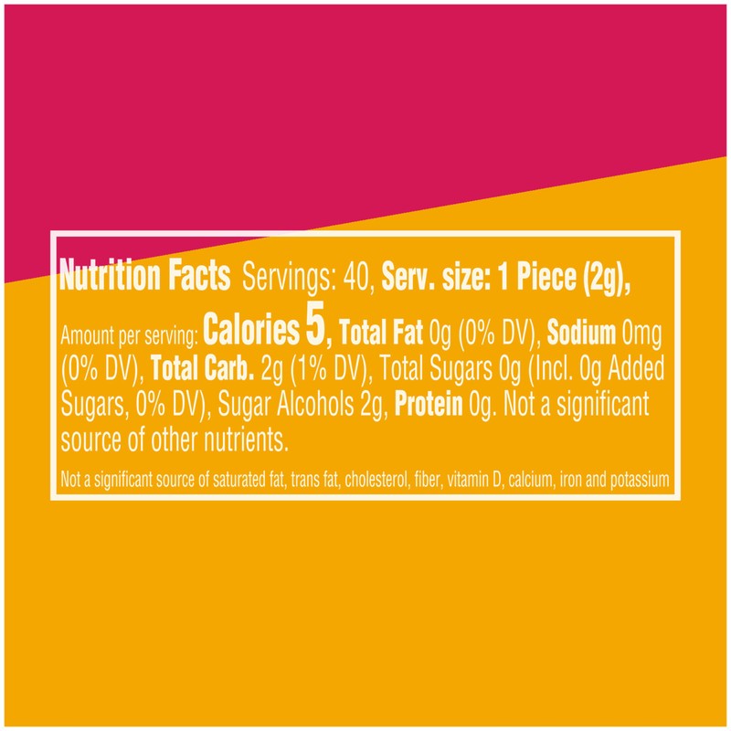 EXTRA Gum Refreshers Fruit Mix Sugar-Free Chewing Gum Bulk, 40