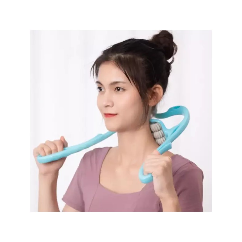 직장인 학생 목 어깨 뭉침 롤링 마사지 6구뭉침해소 도구 6구지압