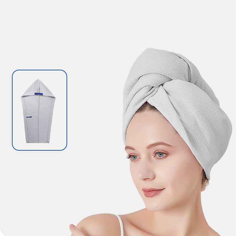 Toalla de microfibra absorbente para el cabello de secado rápido,