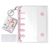 Yurika Sticker Notebook, Girls, Transparent Binder, M5 Mini Sticker Pad