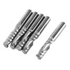 TICFOX Pack of 5 Single Flute End Mill, 6 mm