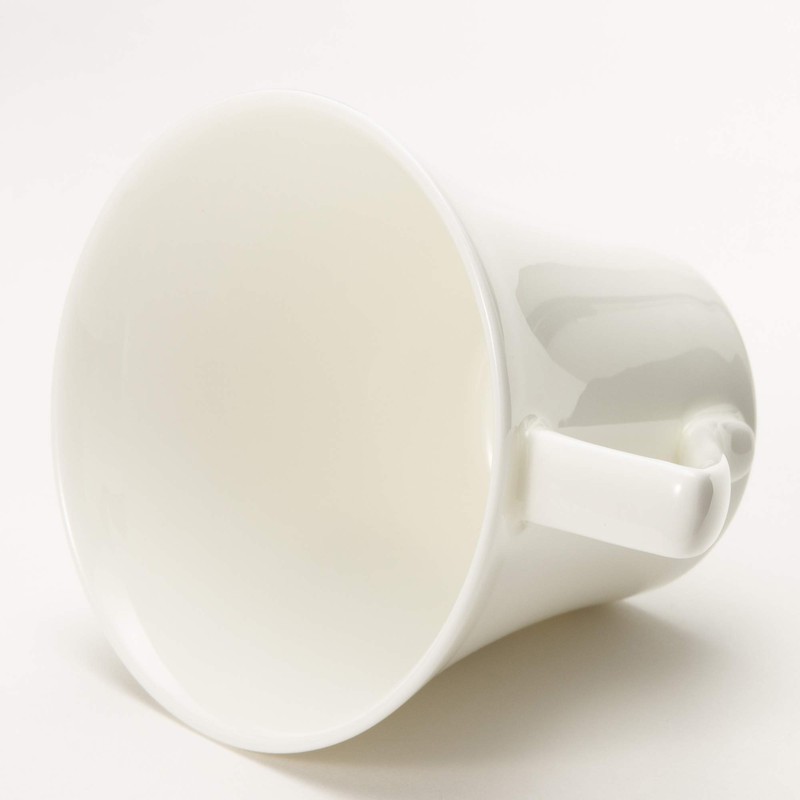Narumi 51030-2794 Demitasu Cup and Saucer, Flat Rim, White, 3.9