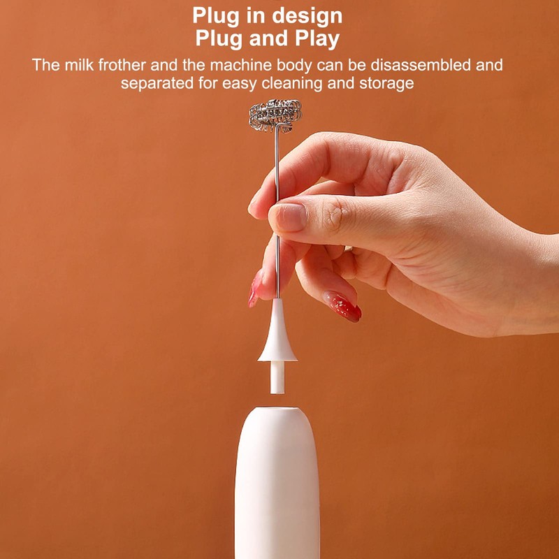 Elektrische Milchaufschäumer, Handheld Batteriebetriebener Schäumer Milchschaumer Kaffeemixstab für Kaffee, Latte,