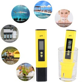 0.01 Resolution Digital PH Meter, Protable LCD Automatic PH Meter Pen Water Quality Tester for Household Drinking Water, Aquarium, Pool, Laboratory