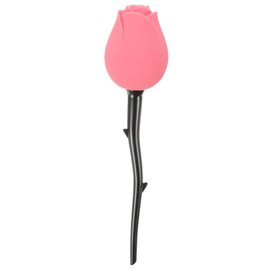 Housoutil Rose Design Foundation Brush Seamless Cosmetic Applicator Lid for Liquid Foundation Blusher and Powder Chic Makeup Tool for Effortless Application and Elegant Dresser Display