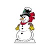 Woodcraft Project Paper Plan to Build Large Snowman - Material