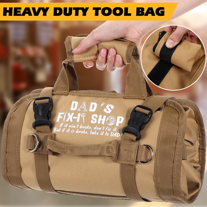 Hillban Roll up Tool Bag and Kraft Paper Box Set