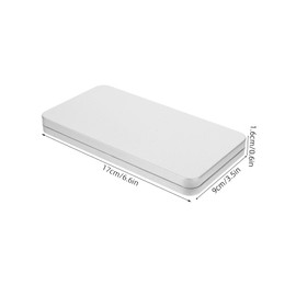 SUPVOX Metal Cash Box Rectangular Money Storage Case Lid Money Organizer for for Home and Office