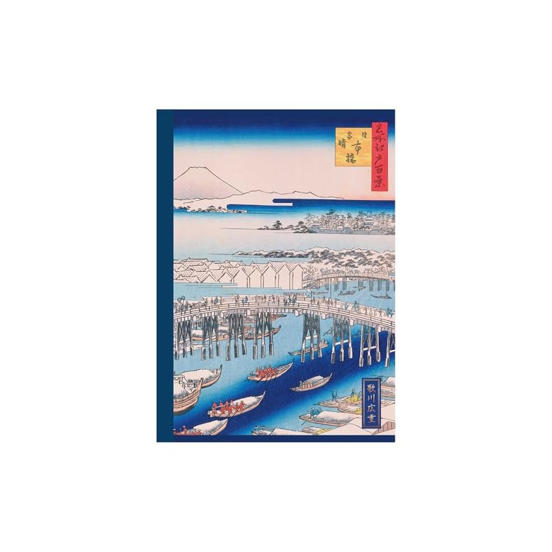 Nakabayashi NA506S-10 Ukiyo-e Notebook, A5 / Square 0.2 inch (5
