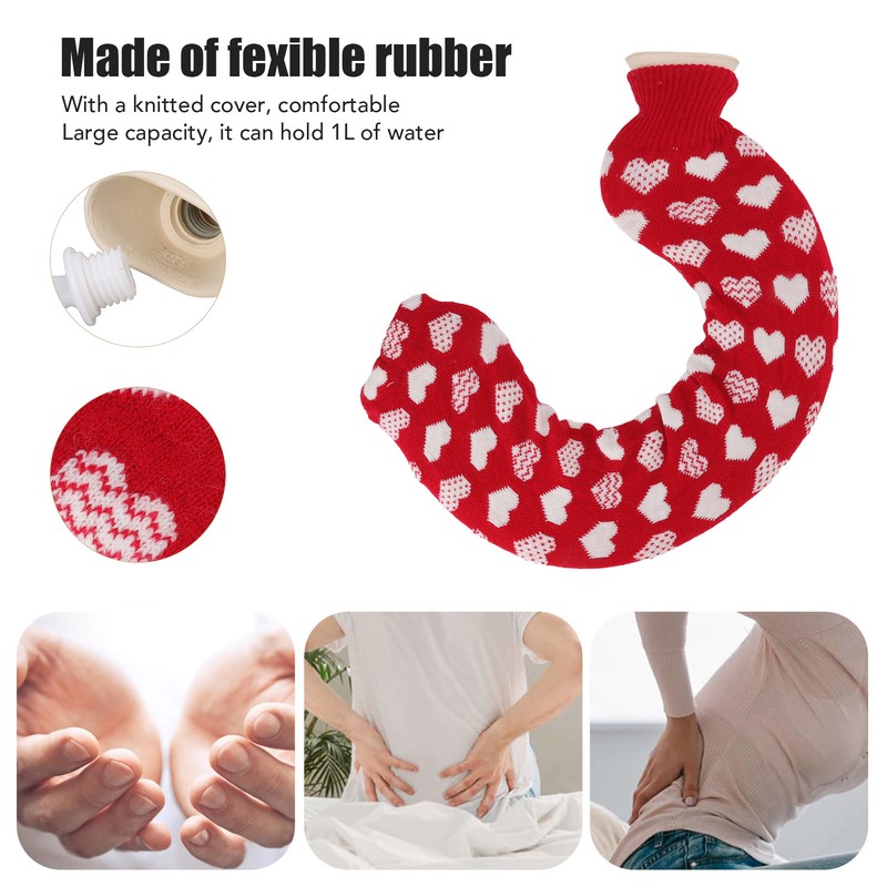 U Shaped Hot Water Bag Soft 1L Water Injection Neck