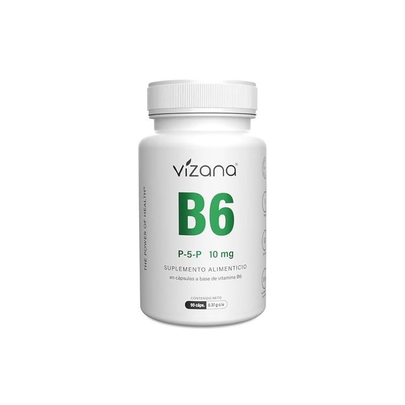VIZANA NUTRITION | Vitamina B6 Forma Activa y Coenzimada (P-5-P/Piridoxal-5-Fosfato)