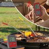500ft Wireless Meat Temperature Meter High Accuracy LCD Backlit Temperature