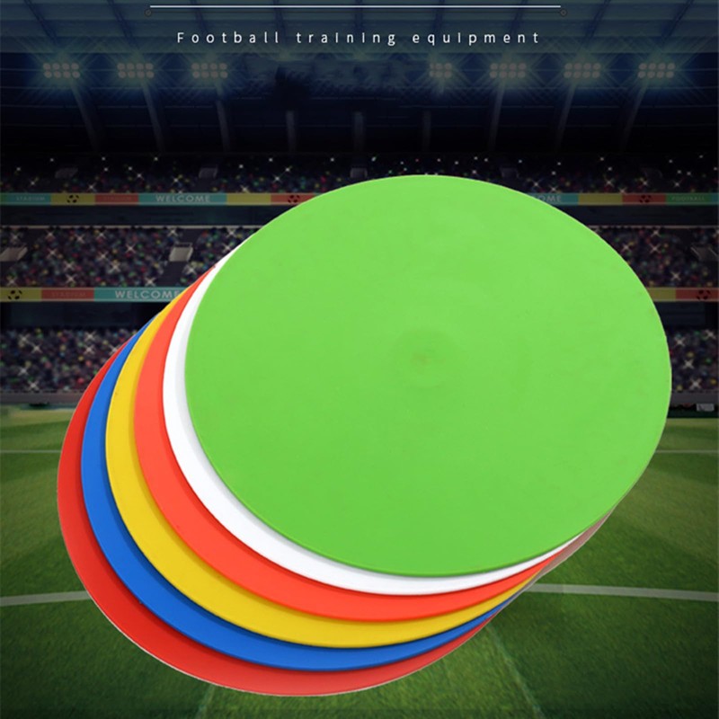 Teogneot 6 Pcs Marker Discs Spot Non-Slip Rubber Agility Flat