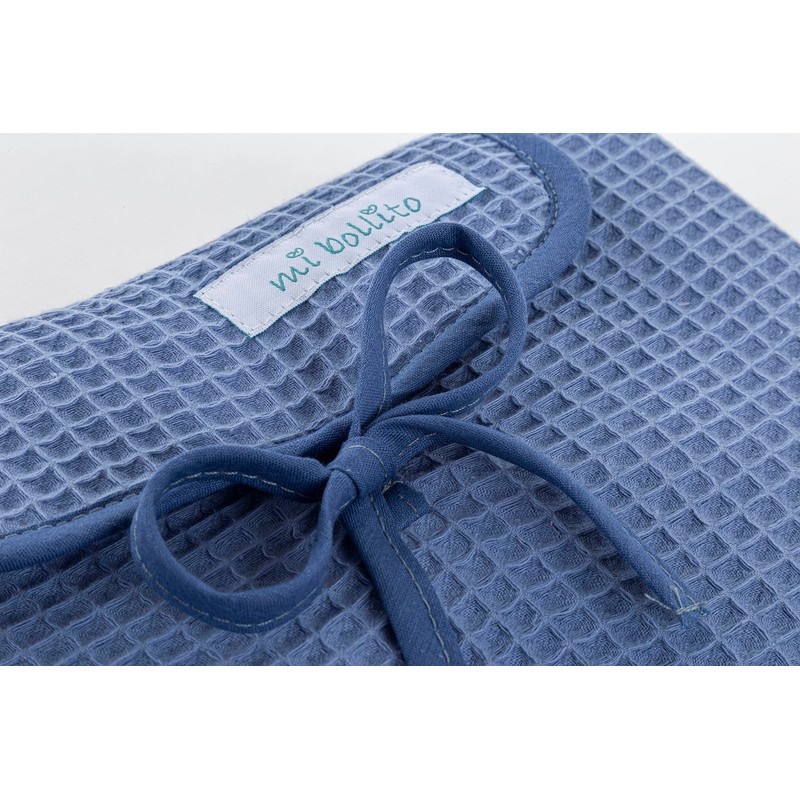 Mi bollito Portable Changing Mat Foldable Waterproof 100% Waffle Cotton