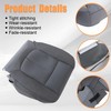 AOUTTUOA Driver Side Bottom Colth Replacement Seat Cover Steel Gary