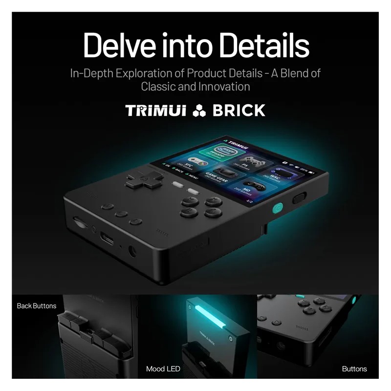TRIMUI BRICK Handheld Game Console 3.2 Inch IPS Screen Mini