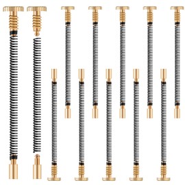 10 Pcs Lighter Replacement Repair Kit, Each Piece Includes Spring Thimble and Base Screw, Lighter Flints Screw Spring and Base Plate for Flint Repair Accessories, About 2.5 x 50 Mm/ 0.1 x 1.97''