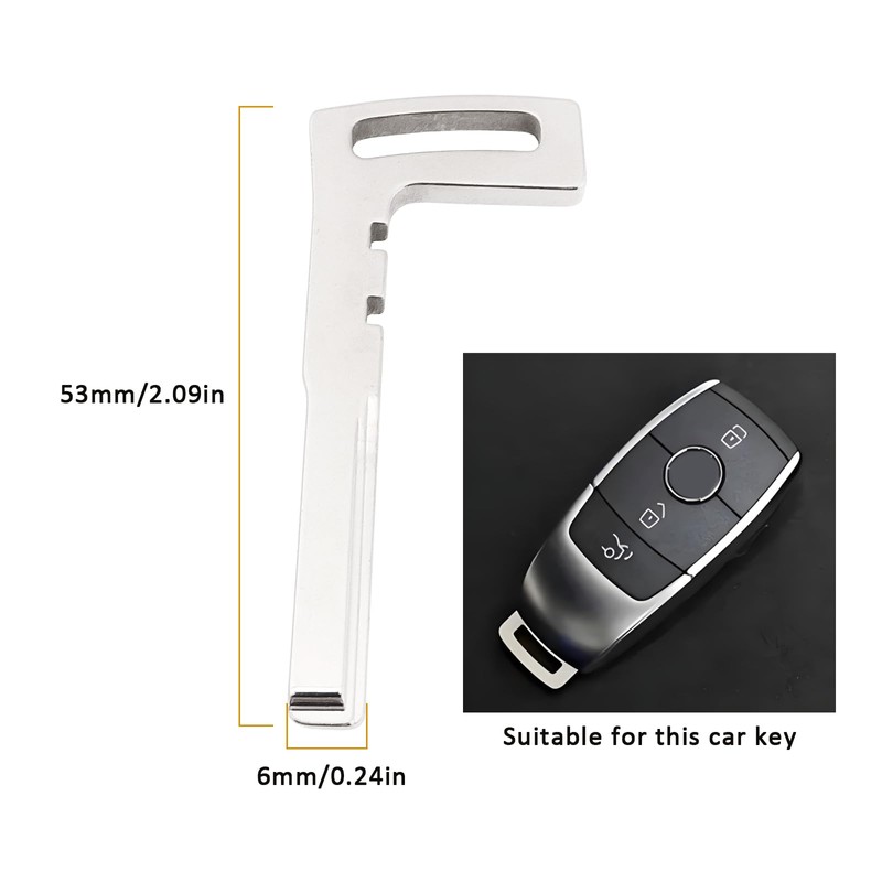 Briny River 2Pcs HU64 Key Blade Compatible with Smart Key
