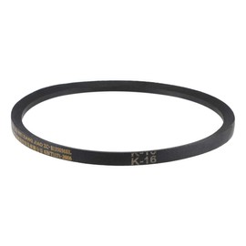 sourcing map K-16 V Belt Machine Transmission Rubber, Black Replacement Drive Belt 16 inch Pitch Girth 8mm Width 6mm Height JIS Standard