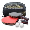 Senston Professional Table Tennis Paddles with Ping Pong Balls, Advance