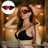 1 Pcs Blindfold for Adults Couples, Red Floral Lace Eye