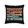 Genetic Science Gene Sequencing DNA Geneticist Throw Pillow