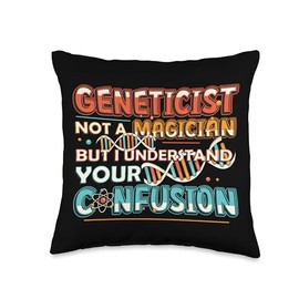 Genetic Science Gene Sequencing DNA Geneticist Throw Pillow