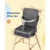 HOMEAL Booster Seat for Kitchen Chair - Toddler Booster Seat