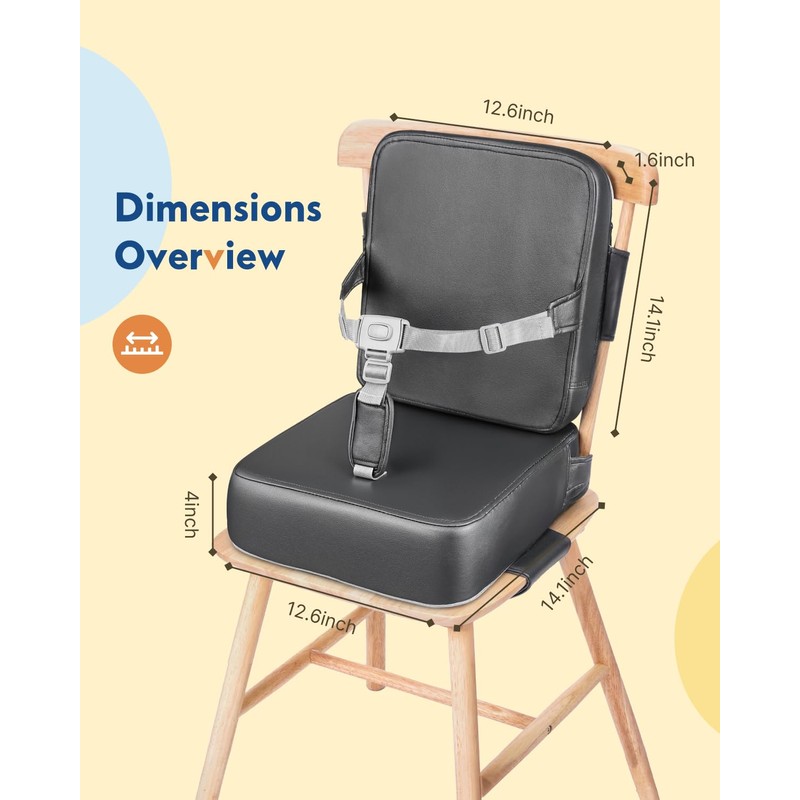 HOMEAL Booster Seat for Kitchen Chair - Toddler Booster Seat