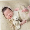 Newborn Lace Romper Baby Girl Photography Props with Headband Lace