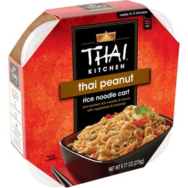 Thai Kitchen Gluten Free Thai Peanut Rice Noodle Cart, 9.77 oz (Pack of 6)