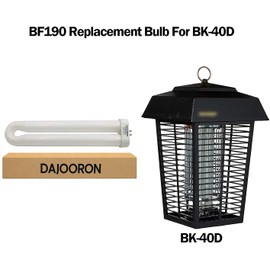 DAJOORON BF-190 - Bombilla de repuesto para Flowtron BK-40D, tamaño: 2,8 cm de largo x 6 cm de ancho x 26,8 cm de alto