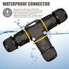 2 x Waterproof IP68 Cable Connectors: GOEDCH 3-Pin Earth Cable