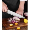 Knife Set Stainless Steel Cleaver Knives Set with Rotatable Acrylic