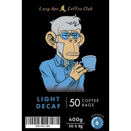 Lazy Ape Coffee Club - 50 Coffee Bags | LIGHT DECAF
